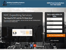 Tablet Screenshot of buildingexpeditingsystems.com